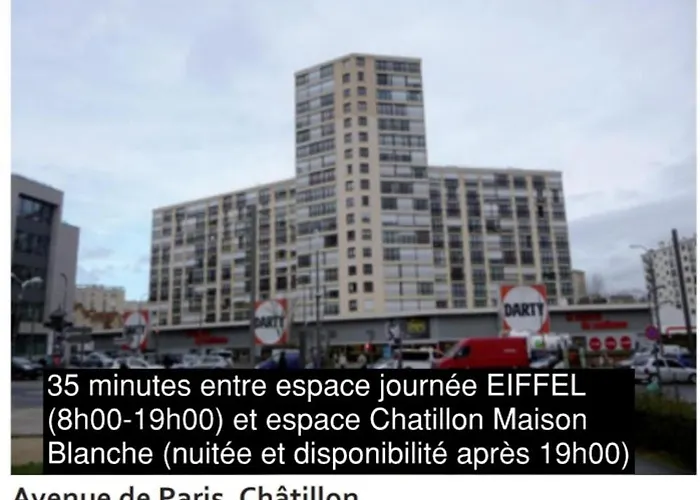 Eiffel Citea Dayroom Espace Paris Sans Nuitee Et Chambre Partagee Chatillon Nuitee -- Repos Journee Ou Espace Travail 8-19H Proche Tour Eiffel Ou Usage Bureau A L\'Heure En Journee -- Nuitee Chatillon Avenue Paris