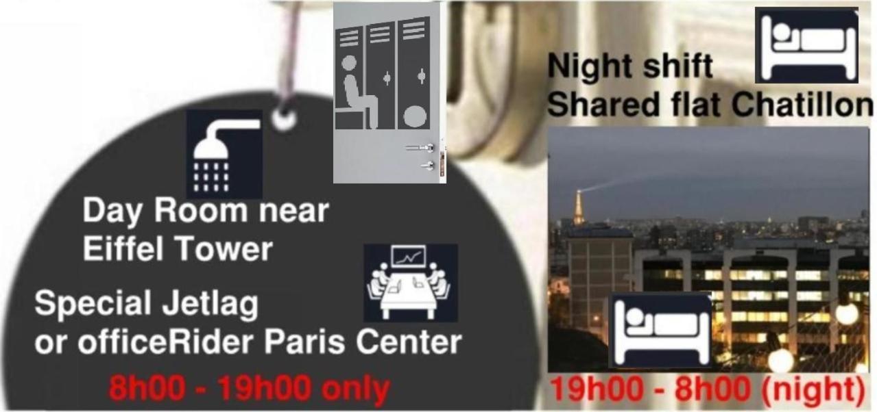 Habitación en casa particular Eiffel Citea Dayroom Espace Sans Nuitee Et Partagee Chatillon Nuitee -- Repos Journee Ou Espace Travail 8-19h Proche Tour Eiffel Ou Usage Bureau A L'heure En Journee -- Nuitee Chatillon Avenue *
